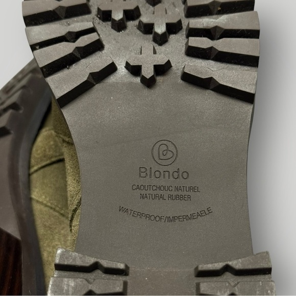 BLONDO Verity Waterproof Boot Suede Olive Green Size 8.5 M B7307 DD332 - Picture 12 of 13